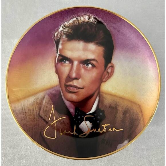 LOT OF 6 FRANK SINATRA FRANKLIN MINT LIMITED EDITION HEIRLOOM PORCELAIN PLATES - Picture 7 of 9